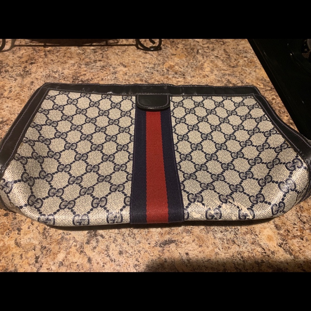 Authentic Vintage Gucci Cosmetic Bag